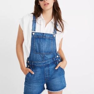 Madewell Adirondack Short Overalls Denville Wash